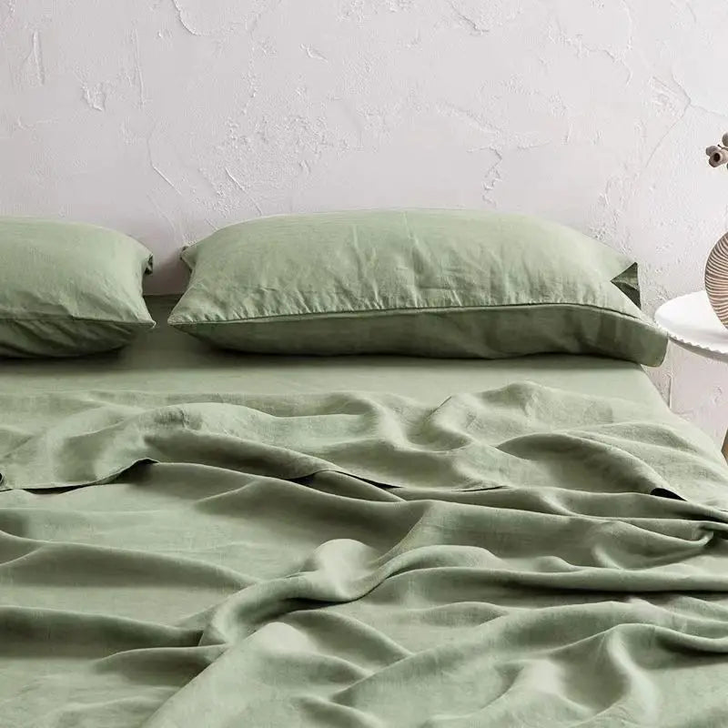 Sage Linen Sheet Set