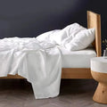 White Linen Sheet Set